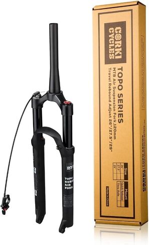 شوكة تعليق هوائية للدراجة الجبلية من Corki Cycles 26/27.5/29 دليل مدبب/جهاز تحكم عن بعد للسفر 120 مم QR 9 مم شوكة أمامية مدببة MTB in Saudi Arabia