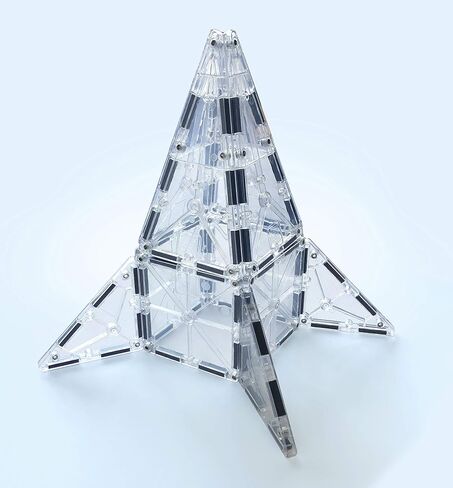 MAGNA-TILES Ice مجموعة بناء مغناطيسية مكونة من 16 قطعة، العلامة التجارية الأصلية للبناء المغناطيسي in Kuwait
