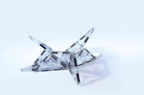 MAGNA-TILES Ice مجموعة بناء مغناطيسية مكونة من 16 قطعة، العلامة التجارية الأصلية للبناء المغناطيسي in Kuwait