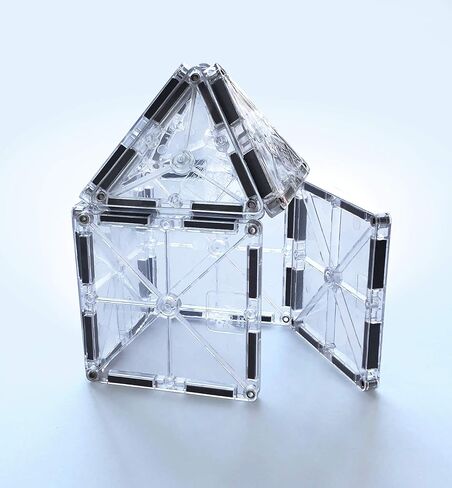MAGNA-TILES Ice مجموعة بناء مغناطيسية مكونة من 16 قطعة، العلامة التجارية الأصلية للبناء المغناطيسي in Kuwait