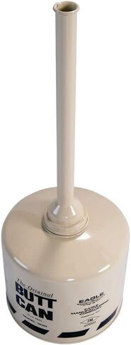 Eagle, Outdoor Ashtray, Original Butt Can, Galvanized Steel with Steel Tube, 5 Gallon, Beige, 1200BEIGE in Saudi Arabia