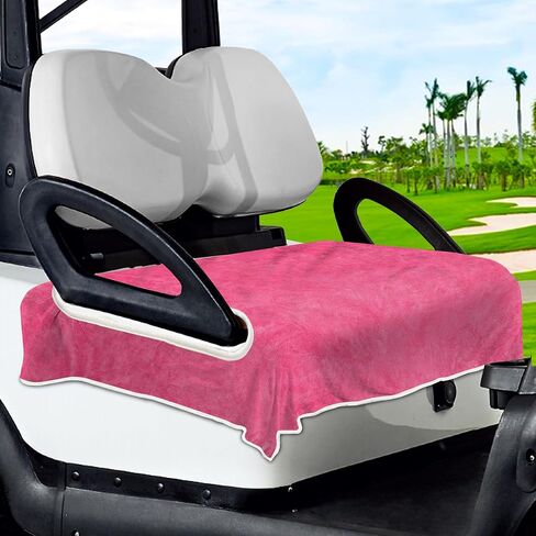 YOKYHOM Summer Golf Cart Seat Covers, Grey Blue Golf Cart Seat Towel Blanket Keeps Seat Cool and Clean, 100% Microfiber, Suits EZGO, Yamaha, Club Car and More 2-Seat Golf Carts, 51''x 31'' in Kuwait