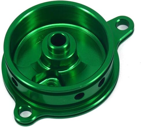 JFG RACING Motorcycle Billet Oil Filter Cover Cap Trim CNC Aluminum Compatible To KX450F 2006-2015 KLX450R 2008-2015 KX 450F KLX 450R 06-15 08-15 Dirt Bike Green in Saudi Arabia