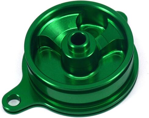 JFG RACING Motorcycle Billet Oil Filter Cover Cap Trim CNC Aluminum Compatible To KX450F 2006-2015 KLX450R 2008-2015 KX 450F KLX 450R 06-15 08-15 Dirt Bike Green in Saudi Arabia