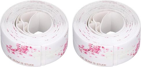Fafeicy 2Pcs 3.2 Meter Waterproof Tape, PVC Self Adhesive Sealing Caulking Strip, 3.5cm Width, for Kitchen Bathroom Sink, Adhesive Tape in Saudi Arabia