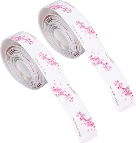 Fafeicy 2Pcs 3.2 Meter Waterproof Tape, PVC Self Adhesive Sealing Caulking Strip, 3.5cm Width, for Kitchen Bathroom Sink, Adhesive Tape in Saudi Arabia