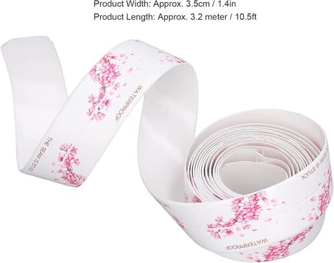 Fafeicy 2Pcs 3.2 Meter Waterproof Tape, PVC Self Adhesive Sealing Caulking Strip, 3.5cm Width, for Kitchen Bathroom Sink, Adhesive Tape in Saudi Arabia