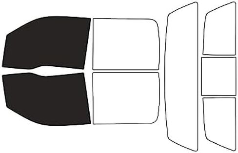 Rvinyl Window Tint Kit Compatible with Ford F-150 2009-2014 (4 Door) - Back Precut Kit - 20% in Saudi Arabia