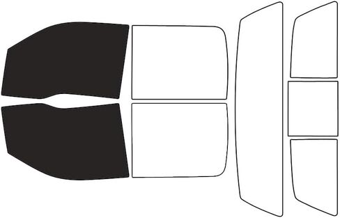 Rvinyl Window Tint Kit Compatible with Ford F-150 2009-2014 (4 Door) - Back Precut Kit - 20% in Saudi Arabia