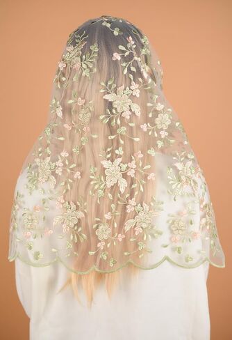 Catholic Mantilla Mass Infinity Veil Church Lace Veil Spanish Chapel Church Veil for Women Head Covering Veil Infinity in Saudi Arabia