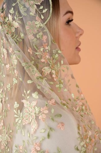 Catholic Mantilla Mass Infinity Veil Church Lace Veil Spanish Chapel Church Veil for Women Head Covering Veil Infinity in Saudi Arabia