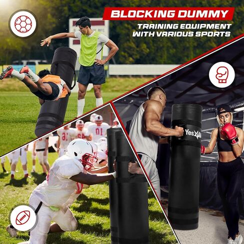 Yes4All Tackling Dummies for Youngth Football, 11lbs /20lbs Leather Block and Tackle Dummies for Contact Drills, Martial Arts in Saudi Arabia