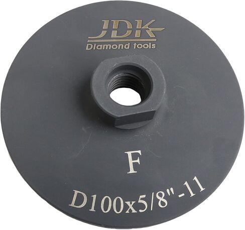 عجلة طحن مملوءة بالراتنج الماسي مقاس 4 بوصات من JDK، إدراج 12 قطعة مع خيط 5/8"-11 لحجر الجرانيت والبلاط (ناعم) in Kuwait