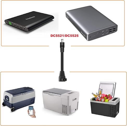 PolyEnergy Laptop Power Bank Portable Power Station DC5521 ConnectorTo DC Power Cord Cable for 12volt Car Refrigerator Portable Refrigerator in Saudi Arabia