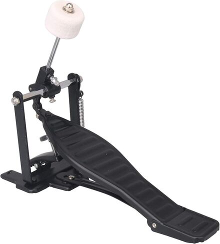 Yibuy Black Aluminum Rack Drum Pedal Set with Drum Beater Repair Kit in Saudi Arabia