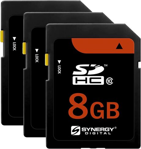 Synergy Digital 8GB, SDHC UHS-I Camera Memory Card, Compatible with Nikon Coolpix S3000 Digital Camera - Class 10, U1, 20MB/s, 300 Series in Saudi Arabia
