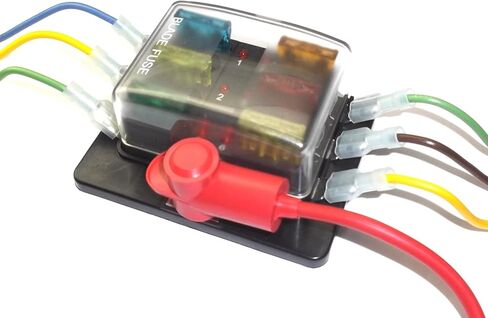 Fastronix 6 Circuit 100A LED Fuse Block and Cover Kit مع أطراف طرفية وصمامات ATO/ATC متميزة in Kuwait