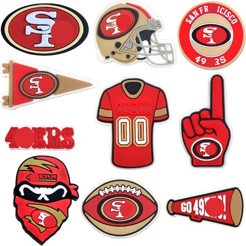 Football Team Shoe Decoration Charms for Shoe Wristband Clog Sandals | PVC Sport Team DIY Charm for Sandals | Cute Sports Charms Accessories for Unisex in Saudi Arabia