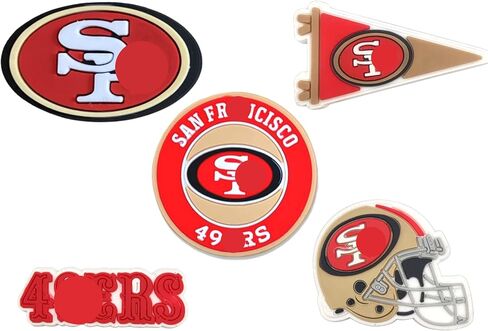 Football Team Shoe Decoration Charms for Shoe Wristband Clog Sandals | PVC Sport Team DIY Charm for Sandals | Cute Sports Charms Accessories for Unisex in Saudi Arabia