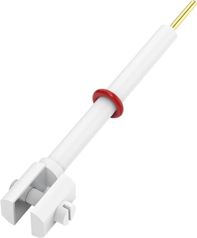 حامل قطب كهربائي بلاتيني PTFE من Labasics، مشبك كهربائي لخلية التحليل الكهربائي، مشبك حامل موصل عينة صلبة مع ورقة بلاتينية عالية النقاء 10 × 10 مم وجسم PTFE in Kuwait