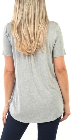 Mother Bee Maternity Short Sleeve 5 Button Top in Saudi Arabia