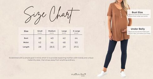 Mother Bee Maternity Short Sleeve 5 Button Top in Saudi Arabia