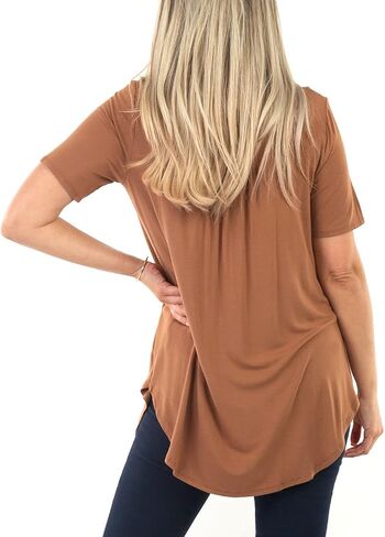 Mother Bee Maternity Short Sleeve 5 Button Top in Saudi Arabia