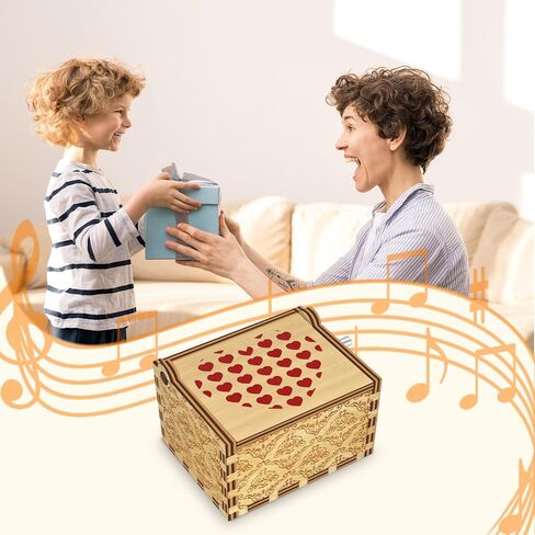FNYDOX You are My Sunshine Music Box, Mom Mothers Day Birthday Gifts from Daughter Son Child Kids, Hand Crank I Love You Heart Engraved Musical Box in Saudi Arabia