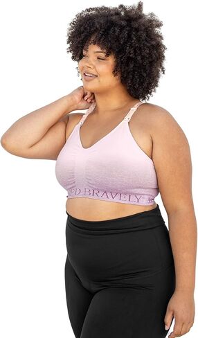 Kindred Bravely 2-Pack Hands Free Sports Pumping Bra Bundle (Black and Ombre Purple, Small-Busty) in Saudi Arabia