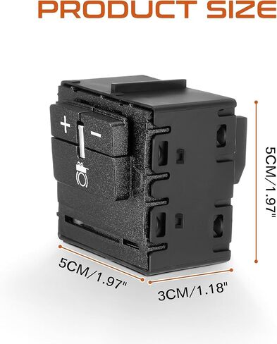 ISINSWIFT 84108373 Trailer Brake Controller Switch Compatible with Chevy Silverado Suburban Tahoe Colorado GMC Canyon Sierra 1500 2500 3500 Yukon Trailer Brake Control Switch 23145874 601226 in Saudi Arabia