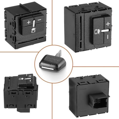 ISINSWIFT 84108373 Trailer Brake Controller Switch Compatible with Chevy Silverado Suburban Tahoe Colorado GMC Canyon Sierra 1500 2500 3500 Yukon Trailer Brake Control Switch 23145874 601226 in Saudi Arabia