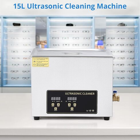 منظف ​​كبير بالموجات فوق الصوتية من Aprafie بسعة 30 لتر، إجمالي منظفات المكربن ​​بالموجات فوق الصوتية بقدرة 1100 وات لآلة تنظيف أجزاء البندقية مع سلة ومؤقت رقمي وسخان in Kuwait