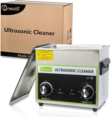 منظف ​​تجاري بالموجات فوق الصوتية 3 لتر، منظف المكربن ​​الصوتي ONEZILI 120 وات مع سخان لتنظيف المجوهرات، والنظارات، ولوحة الدوائر، والأجزاء، ومعدات الوشم، وحاقن الوقود، والنحاس، إلخ in Kuwait