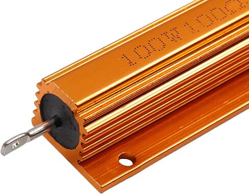 Antrader 50W 4 أوم المقاوم الألومنيوم حالة المقاوم الأسلاك الألومنيوم قذيفة المقاوم حزمة من 4، الذهب in Kuwait