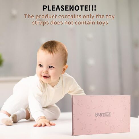 MumEZ Toy Straps for Baby - 5 Pack Stroller Straps, Stroller Accessories Applies to Strollers, High Chair, Cribs, Hanging Baskets, Car Seat, Shopping Trolley, Silicone Pacifier Clips in Saudi Arabia