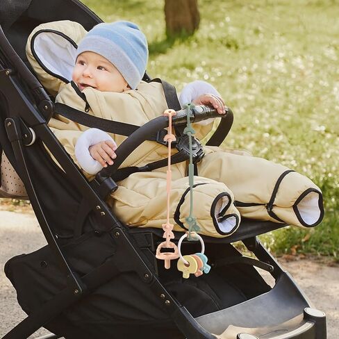 MumEZ Toy Straps for Baby - 5 Pack Stroller Straps, Stroller Accessories Applies to Strollers, High Chair, Cribs, Hanging Baskets, Car Seat, Shopping Trolley, Silicone Pacifier Clips in Saudi Arabia