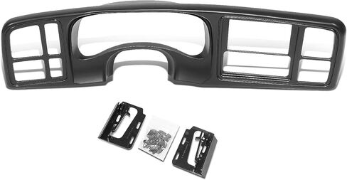 DNA Motoring ZTL-Y-0229 مجموعة غطاء إطار أسود مزدوج Din Dash متوافق مع 99-02 Escalade/Silverado/Suburban/Tahoe/Sierra/Yukon in Saudi Arabia