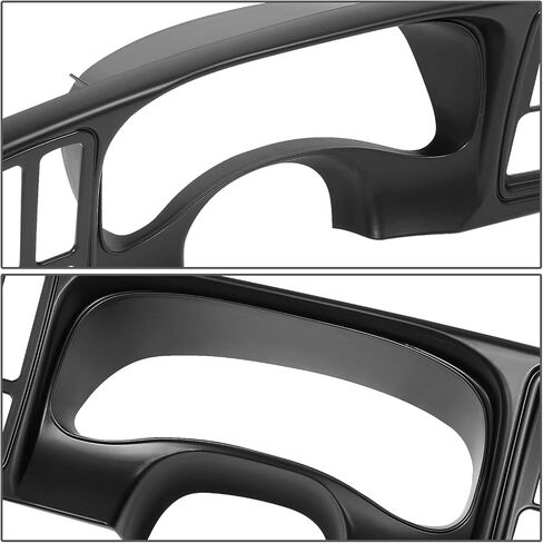 DNA Motoring ZTL-Y-0229 مجموعة غطاء إطار أسود مزدوج Din Dash متوافق مع 99-02 Escalade/Silverado/Suburban/Tahoe/Sierra/Yukon in Saudi Arabia