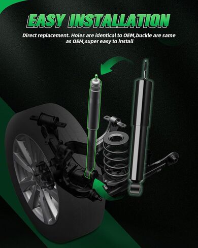 Shocks,SCITOO Front Gas Struts Shock Absorbers Fit for 1997 1998 1999 2000 2001 2002 2003 2004 for Dodge Dakota, 1998 1999 2000 2001 2002 2003 for Dodge for Durango 344049 37220 Set of 2 in Saudi Arabia