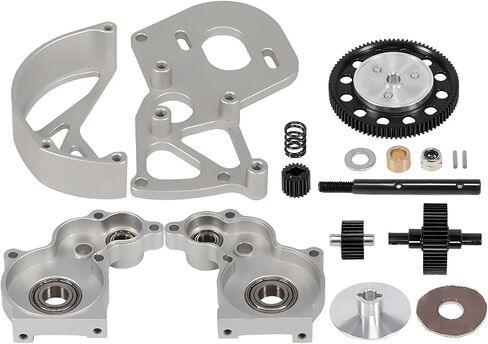 AMK 1/10 Transmission Aluminum SCX10 II Gearbox with Skid Plate for 1/10 RC Crawler Axial AX10 SMT10 Vanquish VS4-10 SCX10 II Upgrades Accessories (Purple) in Saudi Arabia