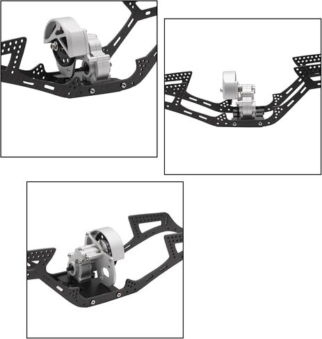 AMK 1/10 Transmission Aluminum SCX10 II Gearbox with Skid Plate for 1/10 RC Crawler Axial AX10 SMT10 Vanquish VS4-10 SCX10 II Upgrades Accessories (Purple) in Saudi Arabia