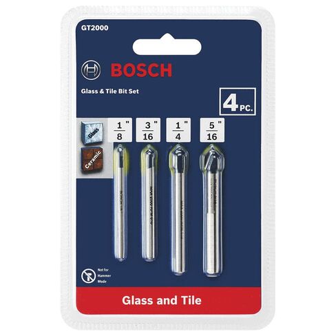 BOSCH GT600 1/2inch Carbide Tipped Glass, Ceramic and Tile Drill Bit, Silver in Saudi Arabia