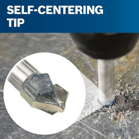 BOSCH GT600 1/2inch Carbide Tipped Glass, Ceramic and Tile Drill Bit, Silver in Saudi Arabia