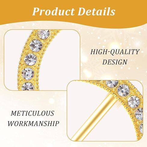 12Pcs Rhinestone Scarf Rings for Women, Gold and Silver T Shirt Clips, Alloy Clothing Accessories for Women, Decorative Cinch Buckle for Scarves Shawl Shirts Ties Sweater Dress Pant in Saudi Arabia