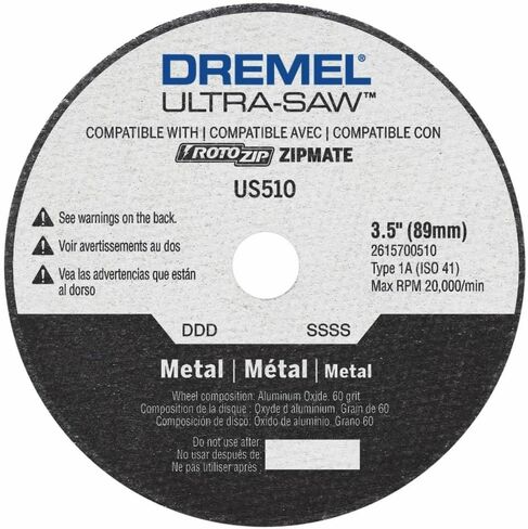 Dremel US540-01 Ultra-Saw 3.5-Inch Tile Diamond Blade, White | Diamond-Coated Edge | Continuous Rim Design | Ceramic Material Cutting | Steel Core | Abrasive Cutting Surface in Saudi Arabia