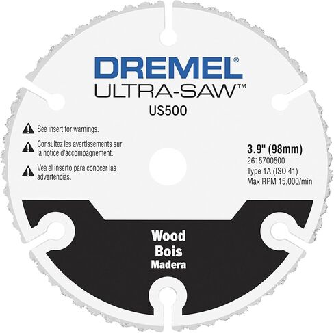 Dremel US540-01 Ultra-Saw 3.5-Inch Tile Diamond Blade, White | Diamond-Coated Edge | Continuous Rim Design | Ceramic Material Cutting | Steel Core | Abrasive Cutting Surface in Kuwait