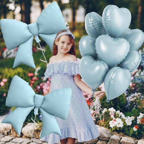 Brown Cream Heart Balloons, Foil Bow Balloons, 10Pcs 18 Inch Sand White Apricot Heart Shaped Balloon and 38 Inch Helium Cream Bow Balloon for Birthday Baby Shower Valentines Wedding Party Decor in Saudi Arabia