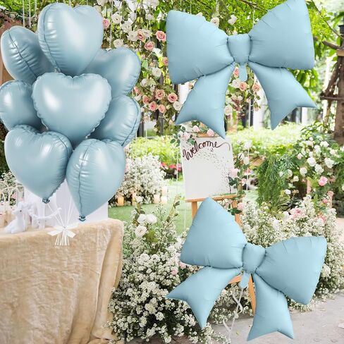 Brown Cream Heart Balloons, Foil Bow Balloons, 10Pcs 18 Inch Sand White Apricot Heart Shaped Balloon and 38 Inch Helium Cream Bow Balloon for Birthday Baby Shower Valentines Wedding Party Decor in Saudi Arabia