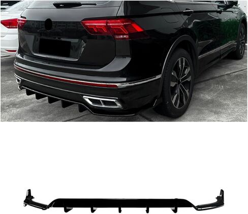 Car Rear Bumper Diffuser Lip Body Kit for VW Tiguan MK2.5 R Line in Saudi Arabia