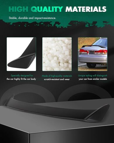 SCITOO Glossy Black Spoiler Wing Body Kit Compatible with 2015-2017 for Toyota Camry Rear Trunk Spoiler Wing Splitter Chin Exterior Diffuser in Saudi Arabia